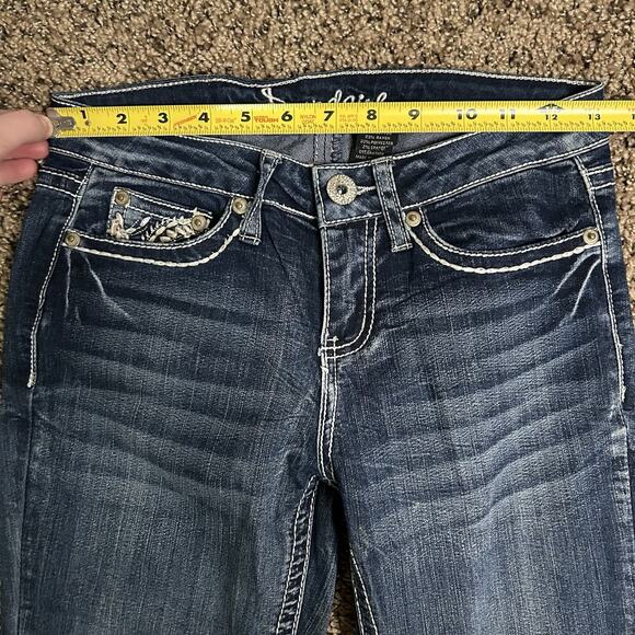 Soundgirl Skinny Jeans With Beautiful Stitching/ Embellishments - Size 3 - Picture 16 of 16
